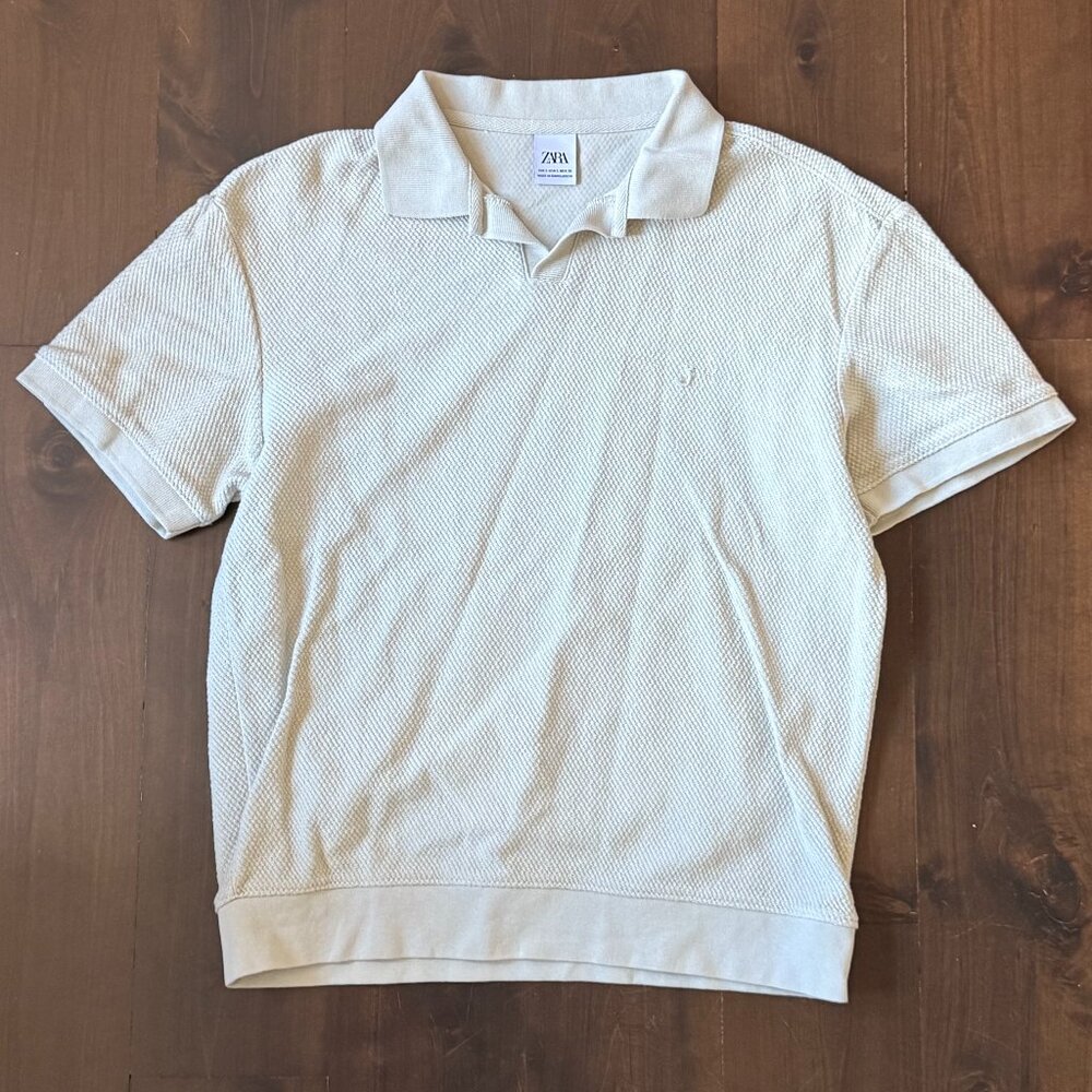 Zara Mens Cream top